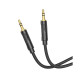 Аудиокабель AUX Hoco UPA30 3.5 мм (1 м) (Black)