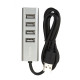 USB-хаб Hoco HB1 (4xUSB-A · 0.8 м) (Silver)