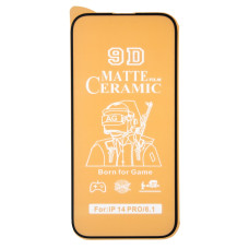 Защитная пленка Ceramic Matte для Apple iPhone 14 Pro (Full Glue) (Black)