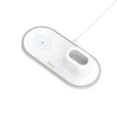 Бездротовий зарядний пристрій Hoco CW21 3в1 (15W) (White)