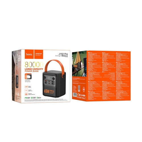 Повербанк Hoco J152 Pro 65W (80000 mAh) (Black)