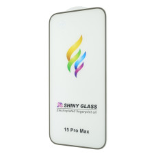 Захисне скло Color Frame для Apple iPhone 15 Pro Max (Full Glue) (Gold)