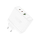 Сетевое зарядное устройство Borofone BN11 USB-A+2xUSB-C (100W · 5A) (White)
