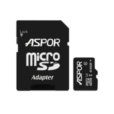 Карта памяти Aspor MicroSDXC 64Gb UHS-1 (Class 10) (sd adapter)