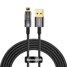 Кабель Baseus Explorer Series Auto Power-Off USB-A – Lightning (1 м · 12W · 2.4A) (CATS000401) (Black)
