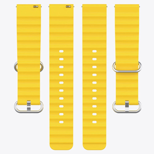 Ремешок универсальный 20 мм Ocean Band для Amazfit, Samsung, Huawei (Yellow)
