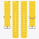 Ремешок универсальный 20 мм Ocean Band для Amazfit, Samsung, Huawei (Yellow)