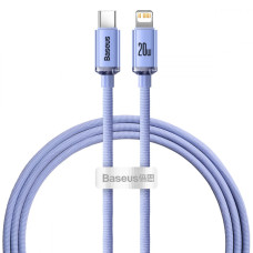 Кабель Baseus Crystal Shine Series Type-C – Lightning (1.2 м · 20W · 2.4A) (CAJY000205) (Purple)