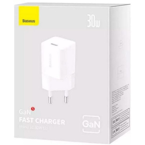 Сетевое зарядное устройство Baseus GaN5 Mini USB-C (30W · 3A) (CCGN070) (White)