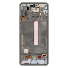Дисплей для Samsung A536 Galaxy A53 (5G) (2022) з тачскріном в рамці (White) (Original)
