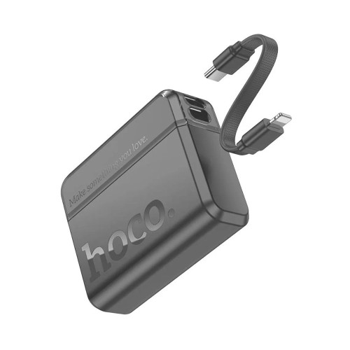 Повербанк Hoco Q38 20W с кабелем C-L (10000 mAh) (Black)