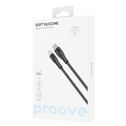 Кабель Proove Dense Metal Type-C – Lightning (1 м · 27W · 3A) (Black)