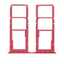 Держатель SIM-карты и карты памяти для Samsung A035 Galaxy A03 (2022) (версия на 2×SIM) (Red)