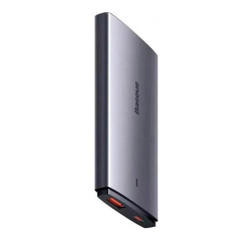 Мережевий зарядний пристрій Baseus GaN5 Pro Ultra-Slim USB-A+USB-C (65W · 3A) з кабелем Type-C – Type-C 100W (CCGP150113) (Gray)