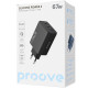 Сетевое зарядное устройство Proove Silicone Power 2 USB-A+2xUSB-C (67W · 3A) (Black)