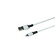 Кабель Borofone BX84 USB-A – Lightning (1 м · 12W · 2.4A) (White)