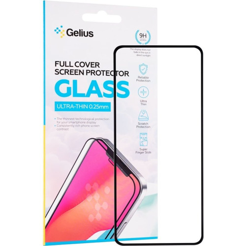 Защитное стекло Gelius для Samsung M556 Galaxy M55 (5G) (2024) (Full Glue) (0.3 мм, 2.5D) (Black)