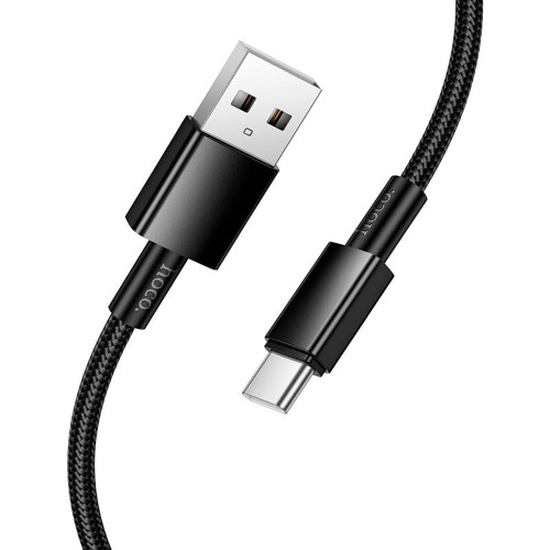 Кабель Hoco X119 USB-A – Type-C (1 м · 15W · 3A) (Black)
