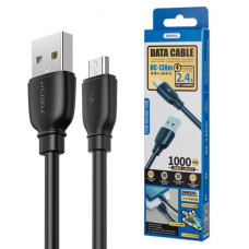 Кабель Remax RC-138м USB-A – Micro-USB (1 м · 12W · 2.4A) (Black)
