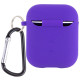 Чехол для AirPods 1/2 Silicone Case with Fibra (Ultra Violet)