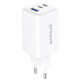 Мережевий зарядний пристрій Proove Pocket Gan USB-A+2xUSB-C (65W · 3A) (White)