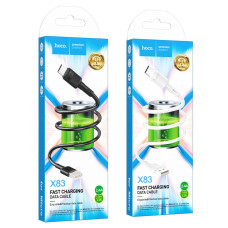 Кабель Hoco X83 USB-A – Micro-USB (1 м · 12W · 2.4A) (Black)