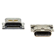 Разъем зарядки для Nokia X10 24 pin (6 креплений) (контакты посередине) (Type-C) (Original)