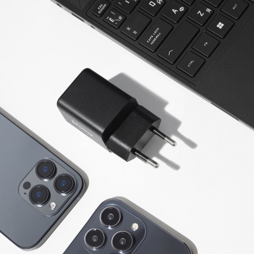 Сетевое зарядное устройство Proove Pocket Gan USB-A+USB-C (30W · 3A) (White)