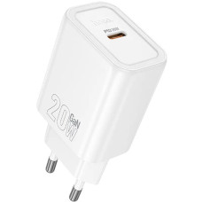 Мережевий зарядний пристрій Hoco N60 USB-C (20W · 3A) (White)