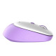 Мишка бездротова MeeTion R571 (1600 DPI) (White/Purple)