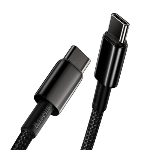 Кабель Baseus Tungsten Gold Type-C – Type-C (2 м · 100W · 5A) (Black)