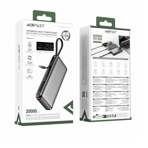 Повербанк Acefast M22 PD130W (20000 mAh) (Black)