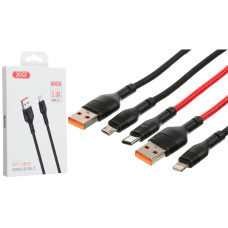 Кабель XO NB55 USB-A – Lightning (1 м · 25W · 5A) (Black)