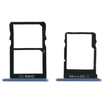 Держатель SIM-карты для Nokia 5 (версия на 2×SIM) (Tempered blue)