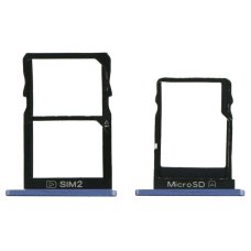 Держатель SIM-карты для Nokia 5 (версия на 2×SIM) (Tempered blue)