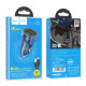 Автомобільний зарядний пристрій Hoco Z47 Transparent 2xUSB-A (18W · 3A) з кабелем USB-A – Micro-USB (Blue)