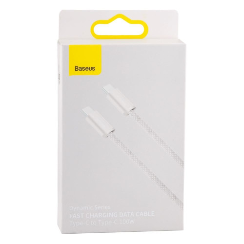 Кабель Baseus Dynamic Series Type-C – Type-C (1 м · 100W · 5A) (CALD000202) (White)