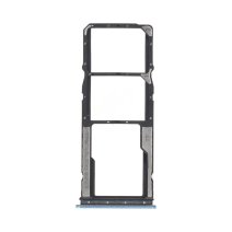 Держатель SIM-карты и карты памяти для Xiaomi Redmi 10 (India) (2×SIM, карта памяти) (Blue)
