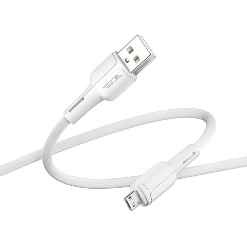 Кабель Ridea RC-CO10 CommonPro USB-A – Micro-USB (1 м · 12W · 2.4A) (White)