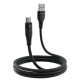 Кабель Proove Soft Silicone USB-A – Type-C (1 м · 12W · 2.4A) (Black)