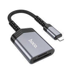 Картридер Hoco UA25 Lightning (Gray)