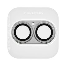 Захисне скло камери KRONOS для Apple iPhone 16 Plus (Full Protect) (White)