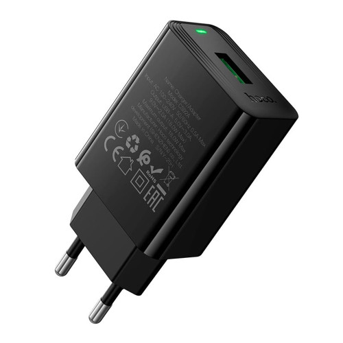 Сетевое зарядное устройство Hoco CS92A USB-A (18W · 3A) (Black)