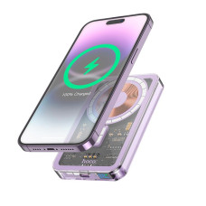 Повербанк Hoco Q14 Magnetic PD20W (5000 mAh) (Purple)