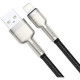 Кабель Baseus Cafule Metal USB-A – Lightning (1 м · 20W · 2.4A) (CALJK-A01) (Black)
