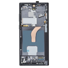 Дисплей для Samsung S908 Galaxy S22 Ultra з тачскріном в рамці (Black) (Original Refurbished)