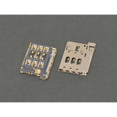 Роз'єм SIM-карти для Alcatel HH70VB 6 pin (4 кріплень) (One SIM)