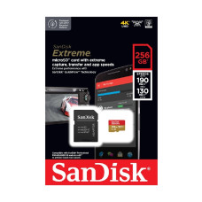 Карта памяти SanDisk MicroSDXC Extreme A2 256Gb class 10 V30 (adapter SD)