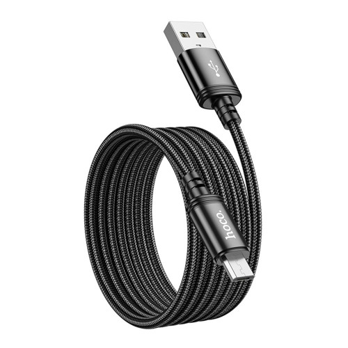 Кабель Hoco X89 USB-A – Micro-USB (2 м · 12W · 2.4A) (Black)