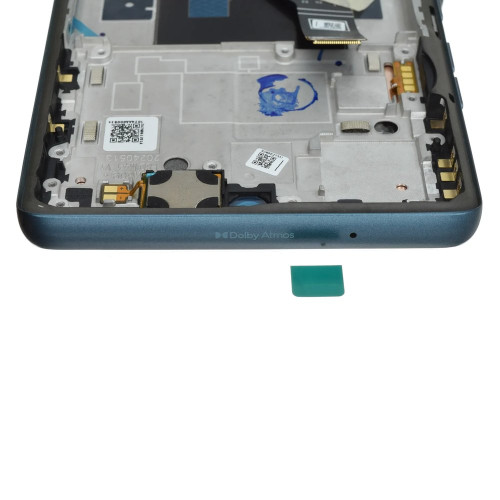Дисплей для Motorola XT2429 Moto Edge 50 Fusion з тачскріном в рамці (Forest Blue) (Original)